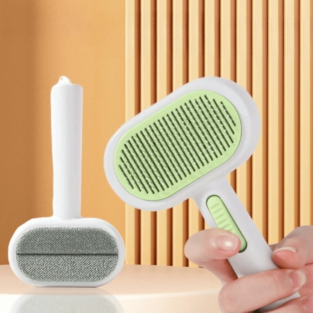 2-in-1 Self-Cleaning Pet Grooming Brush