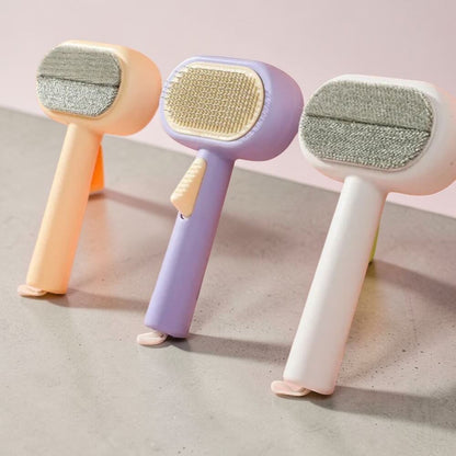 2-in-1 Self-Cleaning Pet Grooming Brush